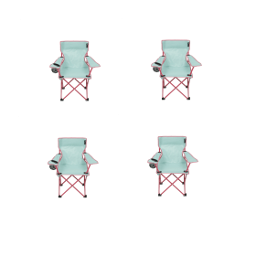 (4 PACK)Kids Camp Chair, Green